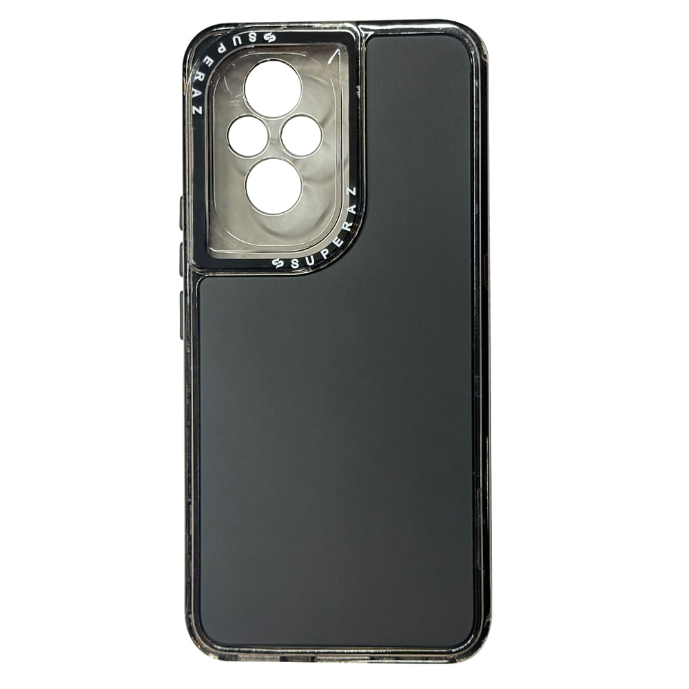Case para Honor 200, protección 360°, 3 capas, color negro