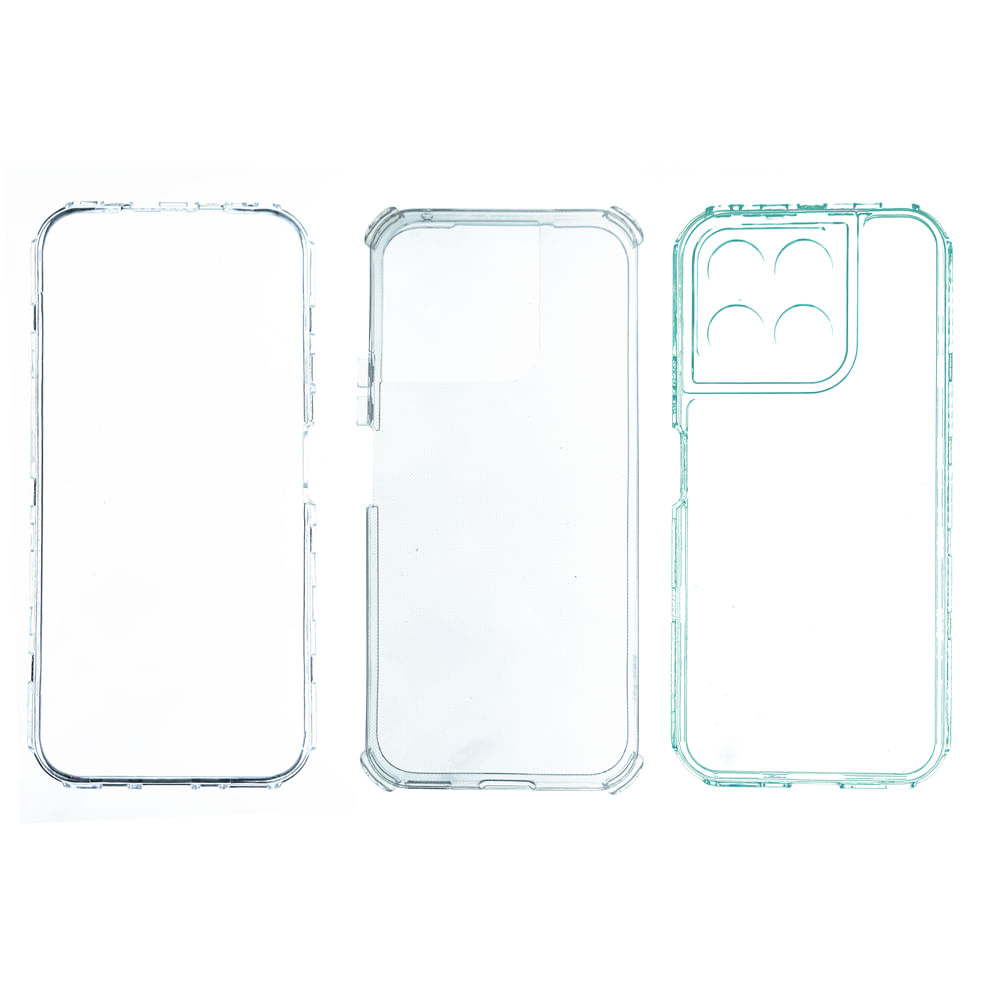 Imagen 2 del producto Case para Honor x8b, protección 360°, 3 capas, color transparente