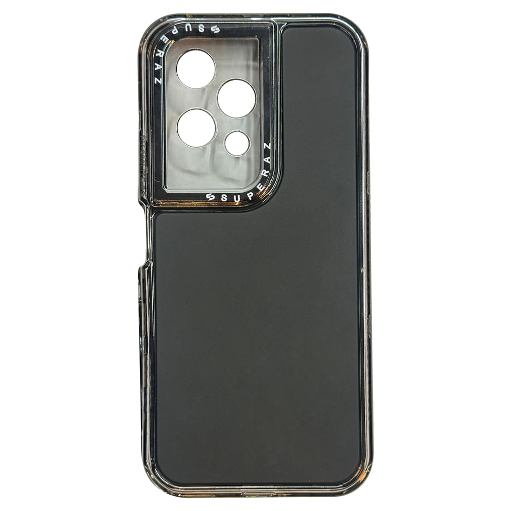 Case para Honor 200 lite, protección 360°, 3 capas, color negro