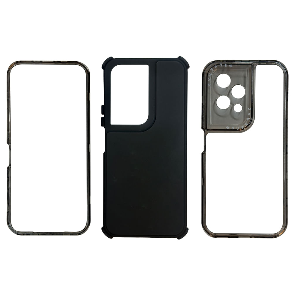 Imagen 2 del producto Case para Honor 200 lite, protección 360°, 3 capas, color negro