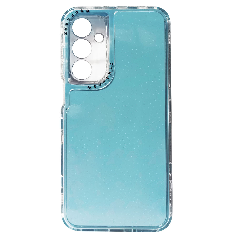 Case para Samsung a16, protección 360°, 3 capas, color celeste