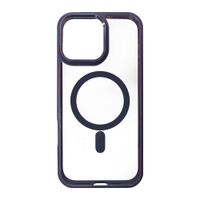Case para iPhone 16 pro max, con magsafe para carga inalámbrica, para accesorios magnéticos, borde morado