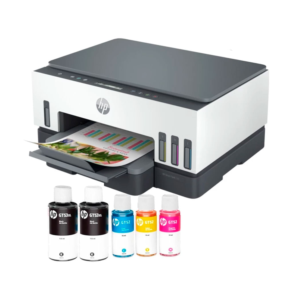 Imagen 1 del producto Impresora multifuncional HP Smart Tank 720, inyección de tinta, inalámbrica, Wi-Fi, con tanques recargables