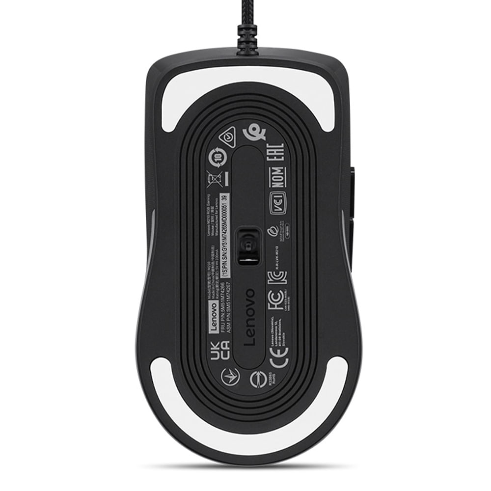 Imagen 2 del producto Mouse Gamer Lenovo M210 RGB alámbrico, sensor óptico preciso, 6 botones, iluminación led, diseño ergonómico, para juegos y trabajo, negro