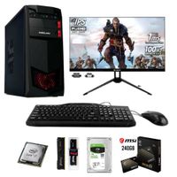 PC Intel Core i7 6ta + RAM 16GB + SSD 240GB + HDD 1TB + monitor 24"" + FreeDos + Logitech