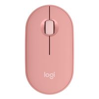 Reacondicionado: Mouse inalámbrico Logitech Pebble 2 M350S bluetooth, 1000 dpi, 3 botones, usa pila, rosado