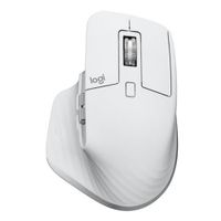 Mouse inalámbrico Logitech MX Master 3S bluetooth, 8000 dpi, 7 botones, recargable, blanco (reempacado)