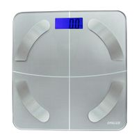 Balanza Inteligente Opalux OP-F60SL máx. 180kg, Bluetooth, App Alfit, vidrio templado, 180kg de capacidad, silver