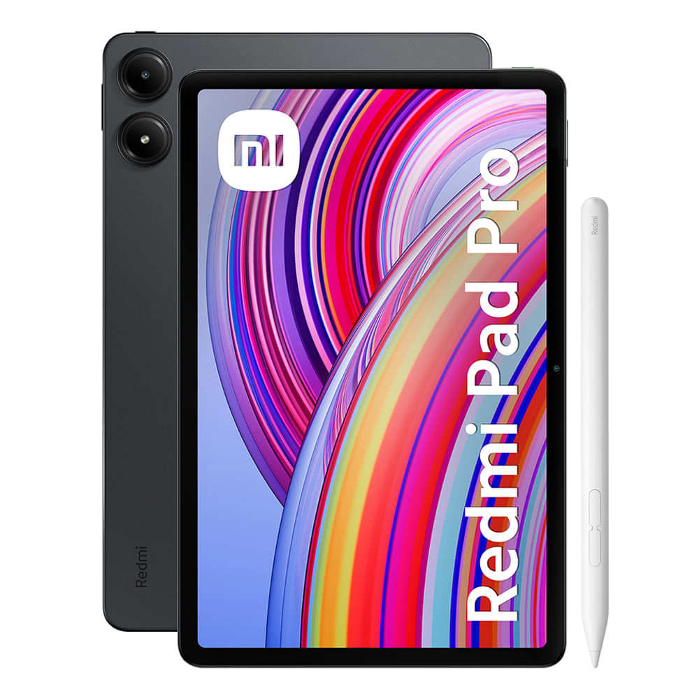 Imagen 1 del producto Tablet Xiaomi Redmi Pad Pro 12.1"" 256GB, 8GB RAM, cámara principal 8MP y frontal 8MP, 10000 mAh, negro + Redmi Smart Pen (reempacado)