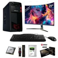 PC Intel Core i7-6th, RAM 16GB, SSD 480GB, HDD 1TB, monitor 27""+ FreeDos + teclado mouse