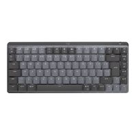 Teclado inalámbrico Logitech MX Mechanical Mini mecánico, receptor usb/bluetooth, recargable, negro (reempacado)