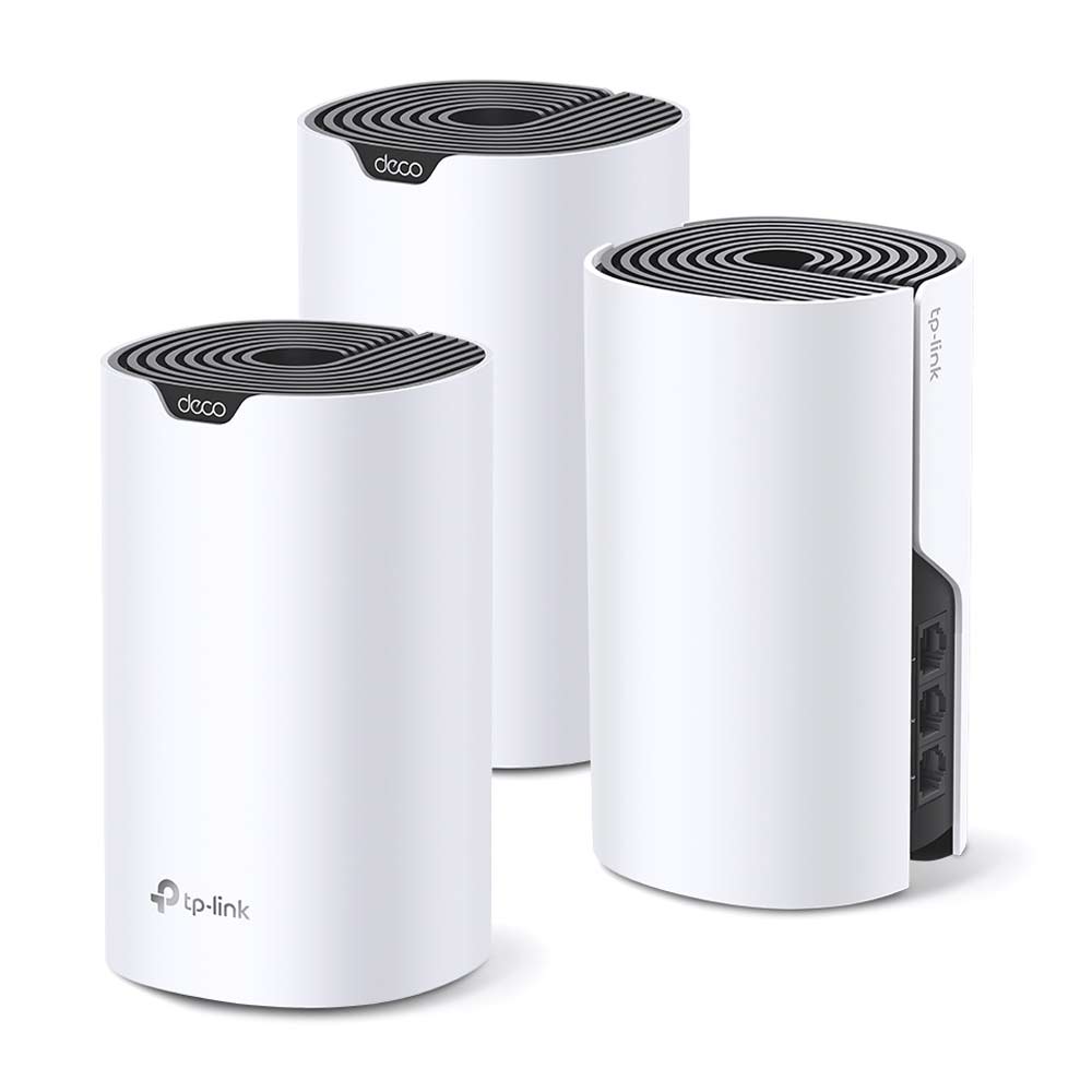 Imagen 2 del producto Sistema Wifi Mesh TP-Link Deco S7 AC1900 pack x 3, doble banda, 1775 mbps, router y access point , 3 ptos gitabit LAN, 3 antenas internas (reempacado)