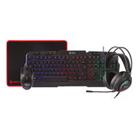 Reacondicionado: Kit gamer 4 en 1 Teros, teclado membrana + mouse + headset + mouse pad