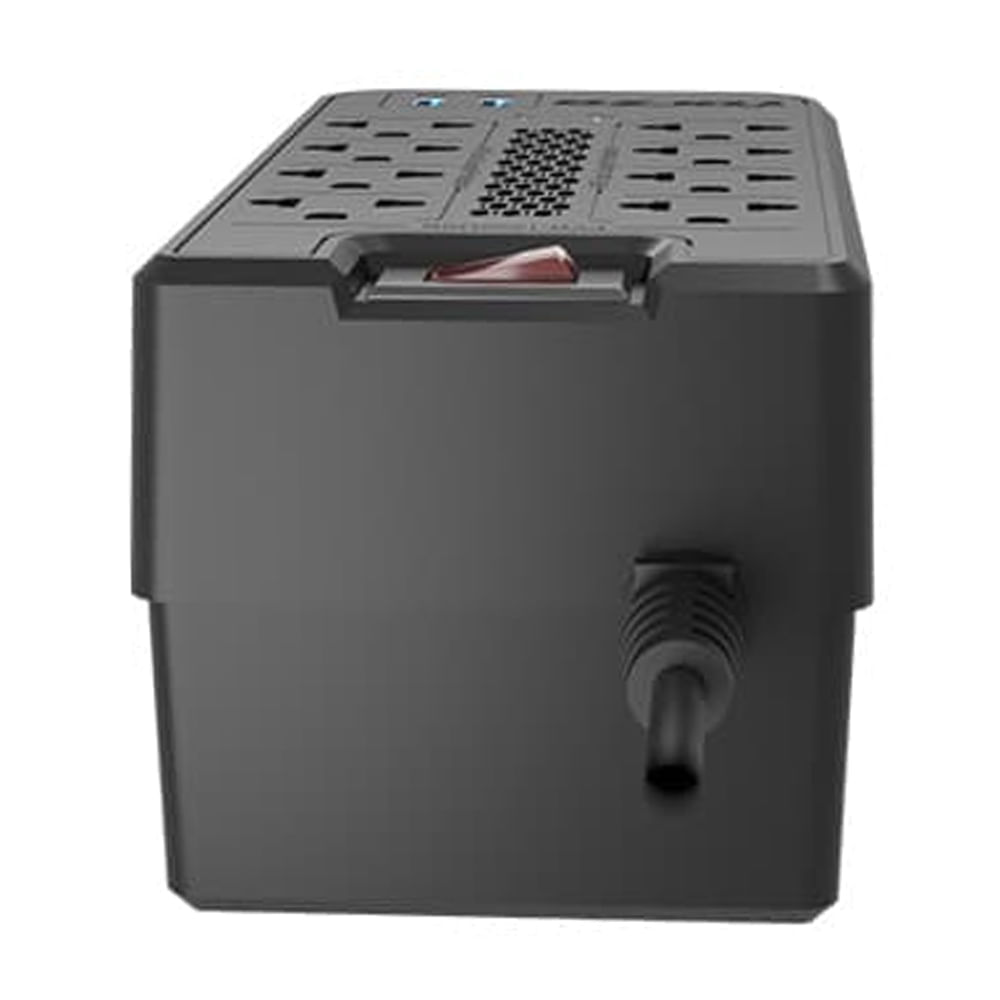 Imagen 2 del producto Reacondicionado: Estabilizador de voltaje Forza FVR-1222USB 1200VA/600W 8 salidas, 2 puertos USB-220V, largo de cable 1.5 m, negro