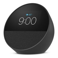 Altavoz inteligente Echo Spot (2024) despertador, sonido vibrante y Alexa, negro (reempacado)