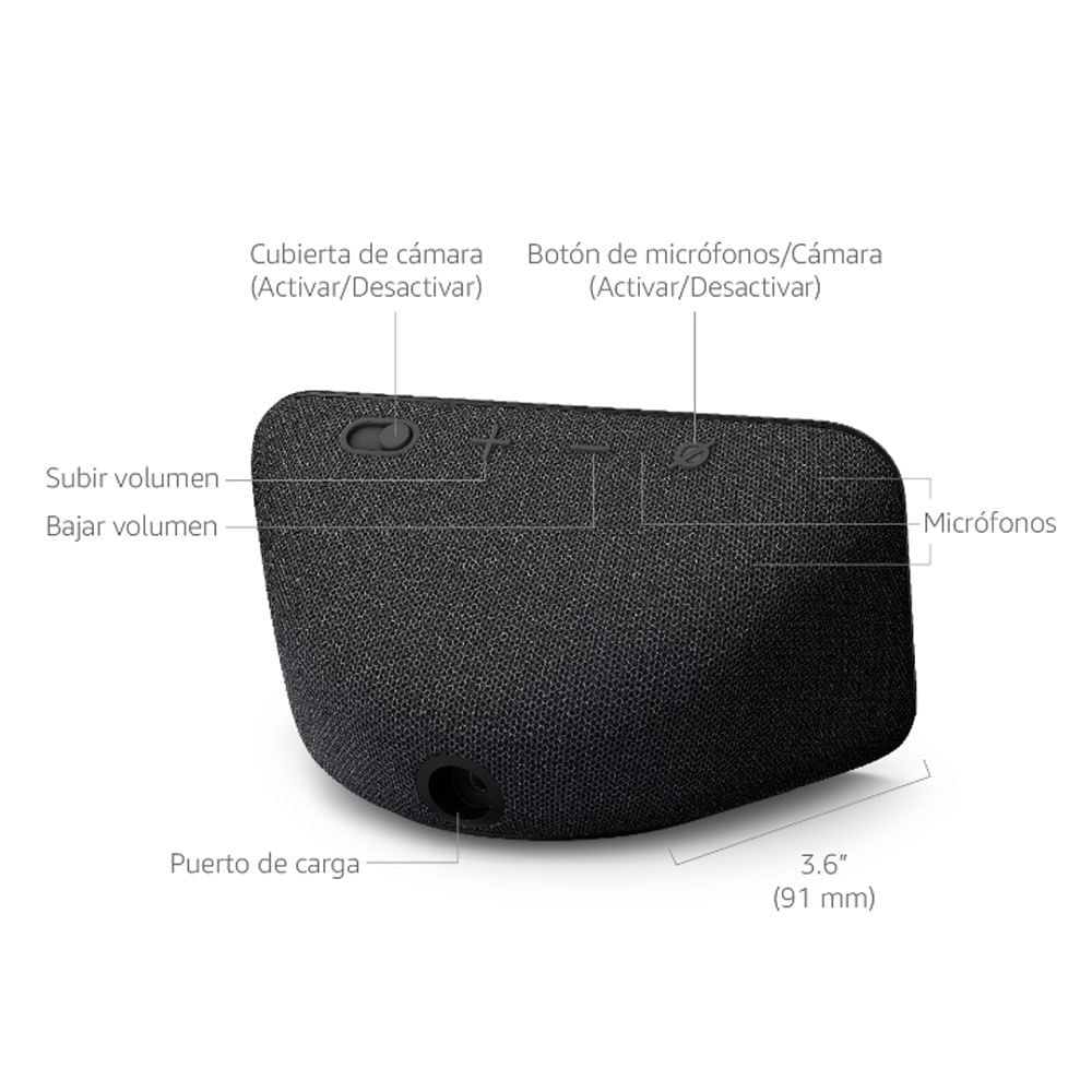 Imagen 2 del producto Reacondicionado: Pantalla inteligente Amazon Echo Show 5 3ra generación, 5.5"", control de voz Alexa, control táctil, cámara 2MP
