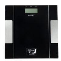 Reacondicionado: Balanza medidor de grasa Camry Ef957-s10 vidrio templado, máx. 150 kg, negra