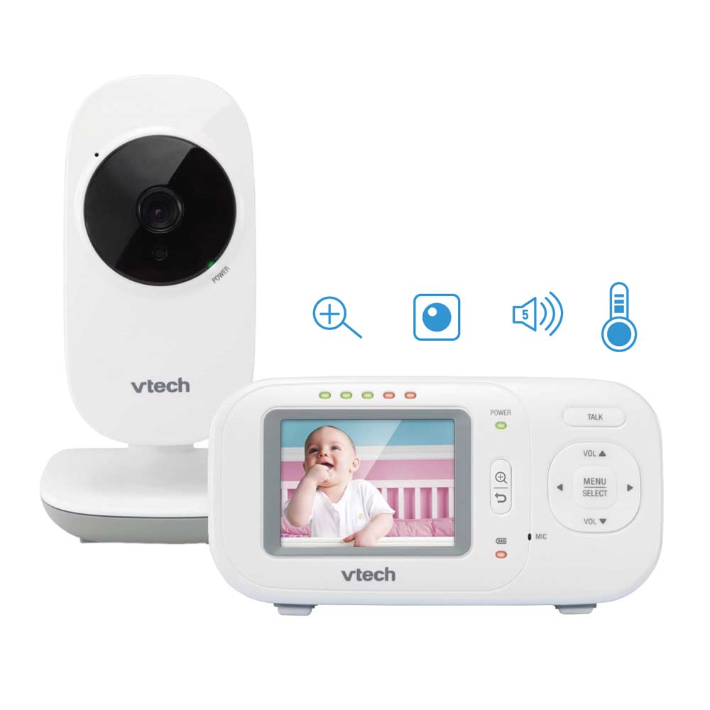 Imagen 2 del producto Monitor de video para bebé Vtech VM2251 visión nocturna infraroja, hasta 100 m, batería recargable (reempacado)