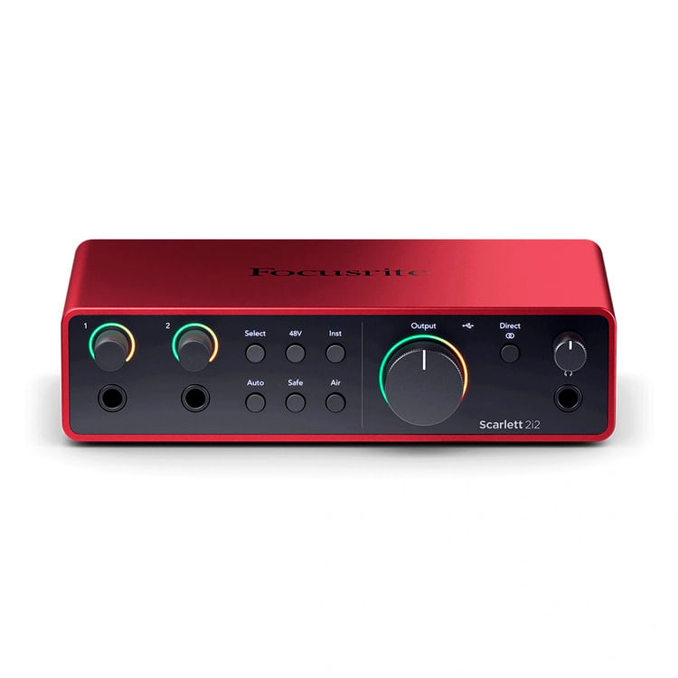 Imagen 2 del producto Interfaz de audio, Focusrite Scarlett 2i2 4th Gen, 2 entradas, 2 salidas, 24-bit/192kHz, Auto Gain, USB-C