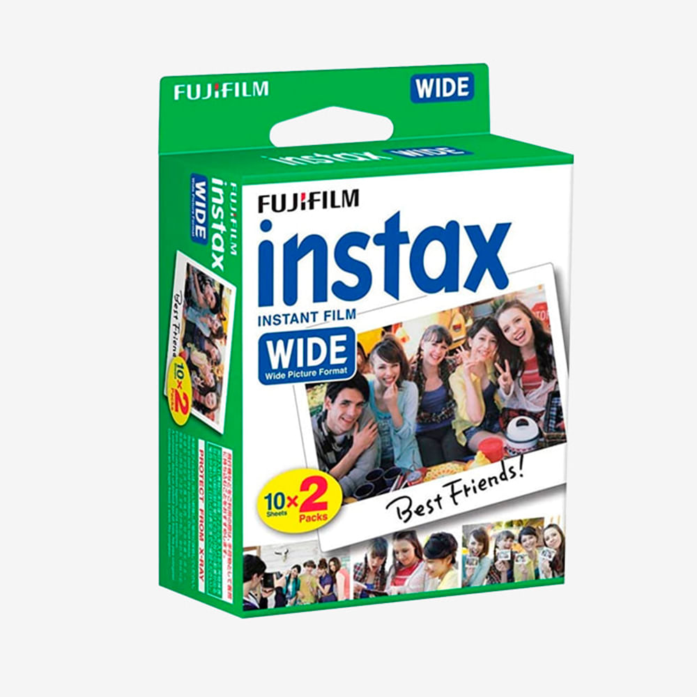 Pack de Pelicula Fujifilm Instax Wide x20