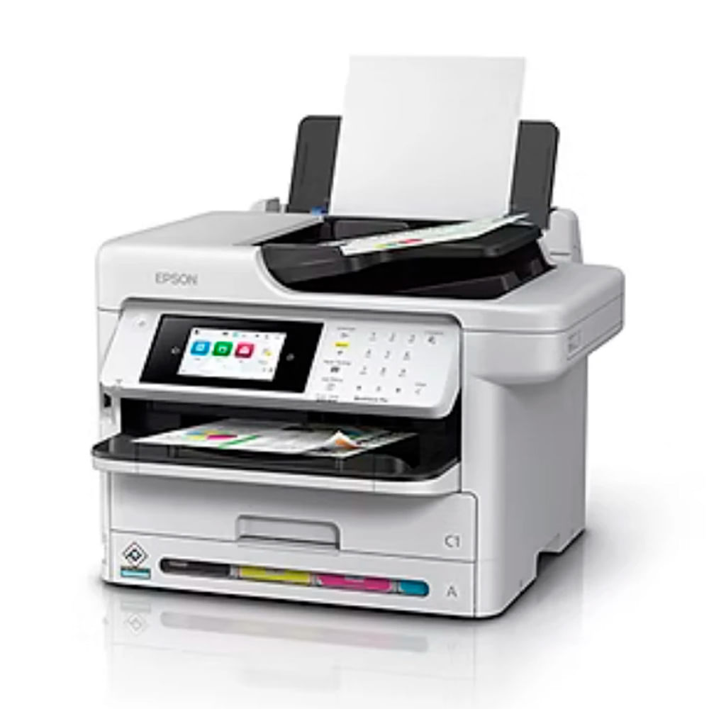 Imagen 2 del producto Impresora multifuncional Epson WorkForce Pro WF-C5891, Wi-Fi, escáner, copiadora y fax, alto rendimiento, gris