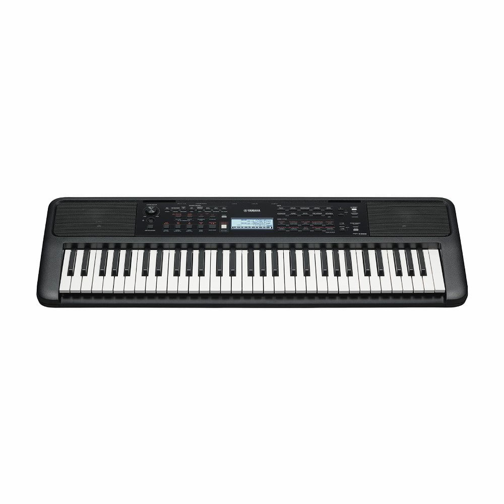 Imagen 2 del producto Teclado Yamaha PSR-E383 digital portátil, 61 teclas, pantalla LCD, 650 voces, 260 estilos, EQ y efectos, negro