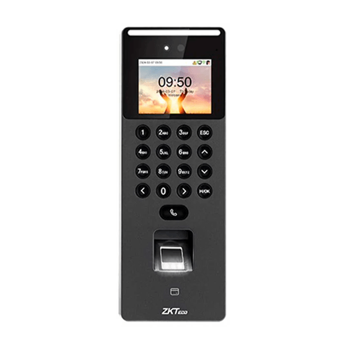 Control de acceso y asistencia ZKTeco SenseFace-2A, rostro huella y tarjeta, negro