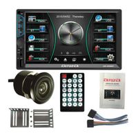 Autoradio Aiwa AW-W660BT con pantalla táctil HD de 7"", Mirrorlink Android/iOS, Bluetooth V4.0, USB, SD, AUX, FM, salida RCA