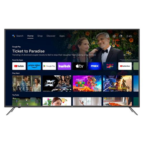 Smart TV JVC LT-65KB608, 65", 4K UHD, Android TV, Wi-Fi, LED, negro