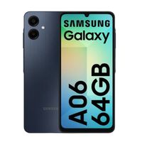 Celular Samsung Galaxy A06 4G 64GB, 4GB RAM, cámara trasera 50MP y frontal 8MP, 6.7"", negro