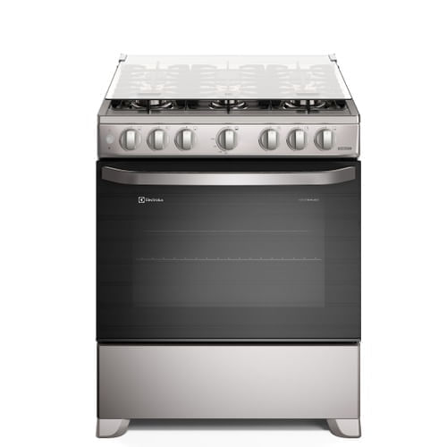 Imagen 1 del producto Cocina Electrolux 6 quemadores FE6ISR, VaporBake, Vapor Regenerativo, FastClean, parrillas hierro fundido, inox