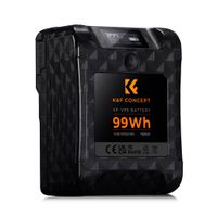Batería V Mount, K&F Concept KF28.0024, 99Wh, 6700mAh, carga rápida, OLED