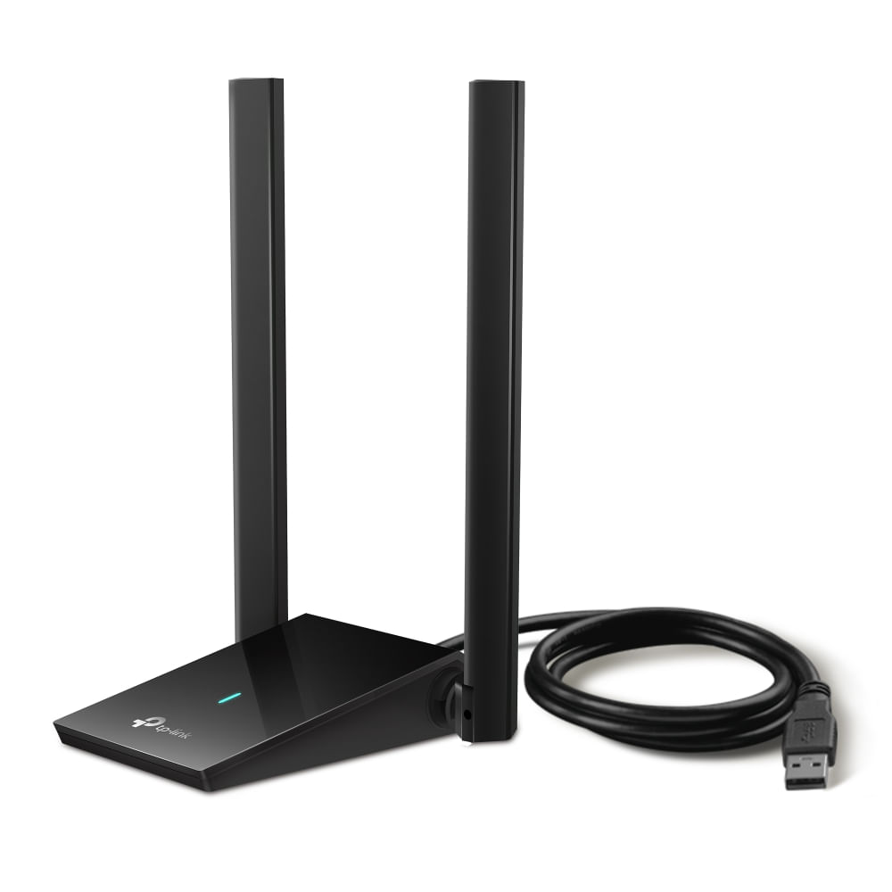 Adaptador de red TP-Link Archer TX20U Plus Wi-Fi 6 AX1800, doble banda 2.4/5 GHz, 2 antenas externas, conexión USB