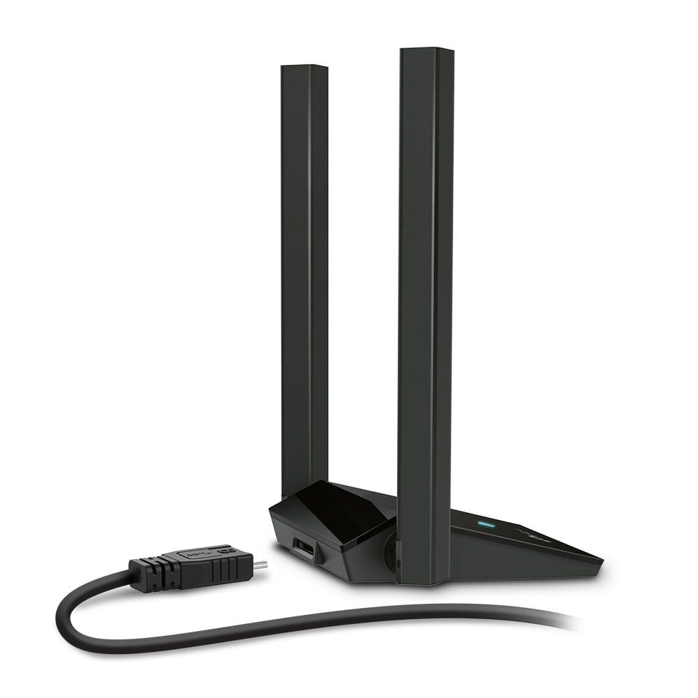 Imagen 2 del producto Adaptador de red TP-Link Archer TX20U Plus Wi-Fi 6 AX1800, doble banda 2.4/5 GHz, 2 antenas externas, conexión USB