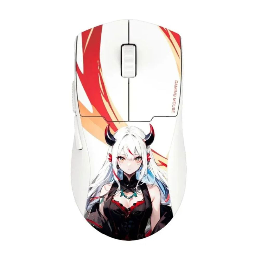 Mouse gamer Redragon K1ng Max M918AKG-Pro, DPI 26000, wireless, 57g, blanco