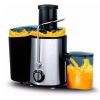 Extractora de jugos eléctrica RAF R2852 1000W con tolva ancha, cuchillas de acero inoxidable, recipiente 600 ml