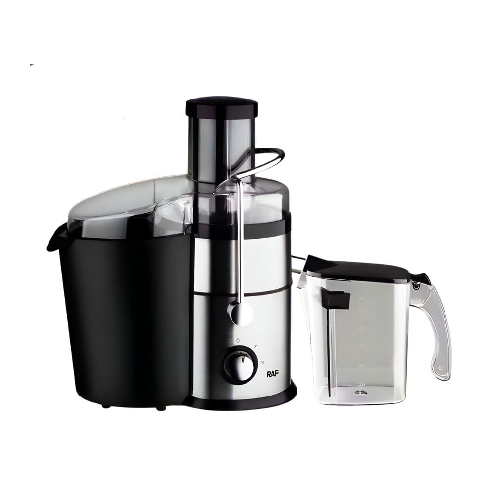 Extractor eléctrico 800W con capacidad 600ml, cuchilla de acero inoxidable, 2 velocidades con pulso Extractor eléctrico 800W, 600ml, 2 velocidades, hoja de acero inoxidable, negro