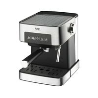 Cafetera espresso RAF R136 850W con bomba 15 bares, depósito 1.6L, espumador de leche, display digital