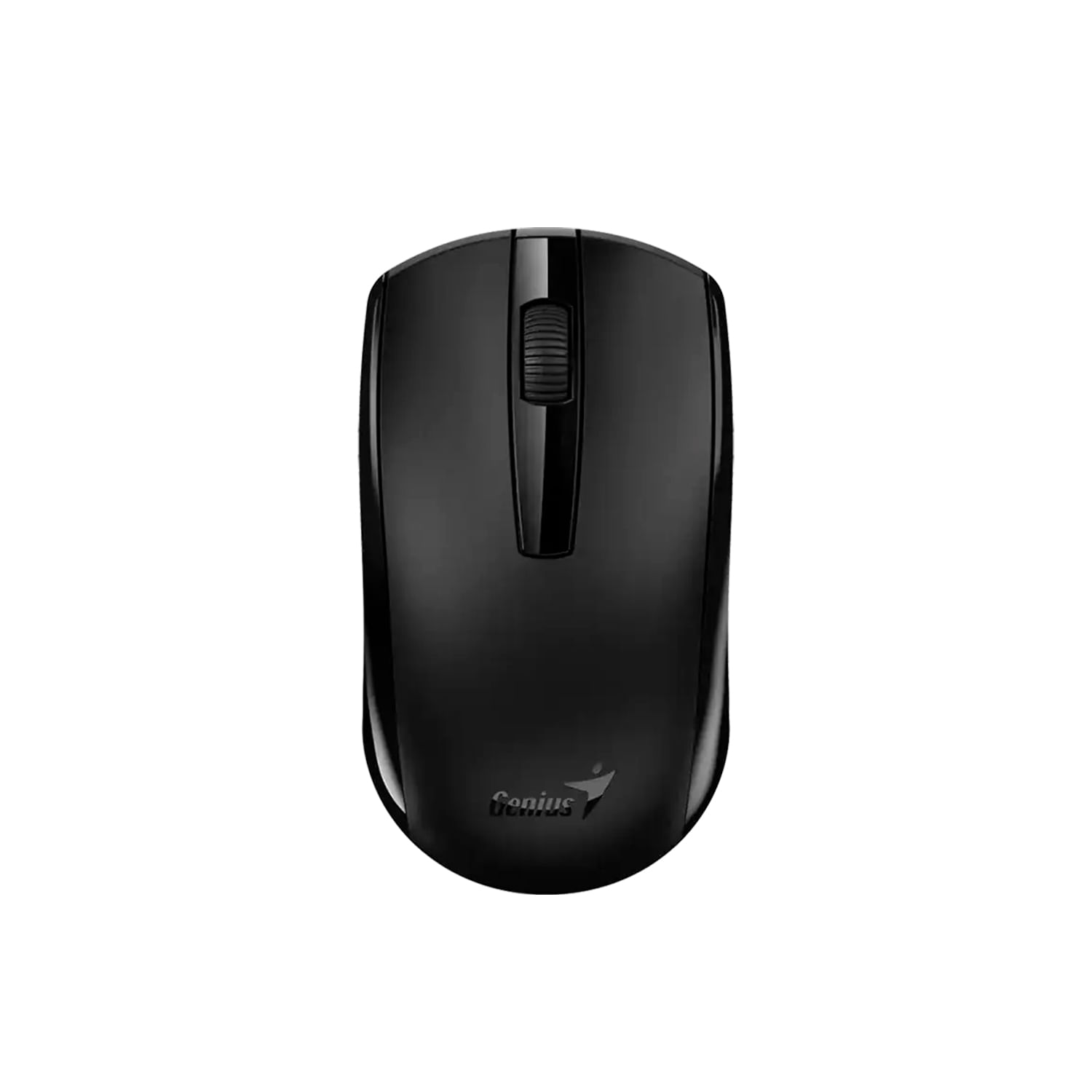 Mouse inalámbrico Genius Eco-8100, recargable, sensor BlueEye, ahorro energía, 2.4GHz, negro
