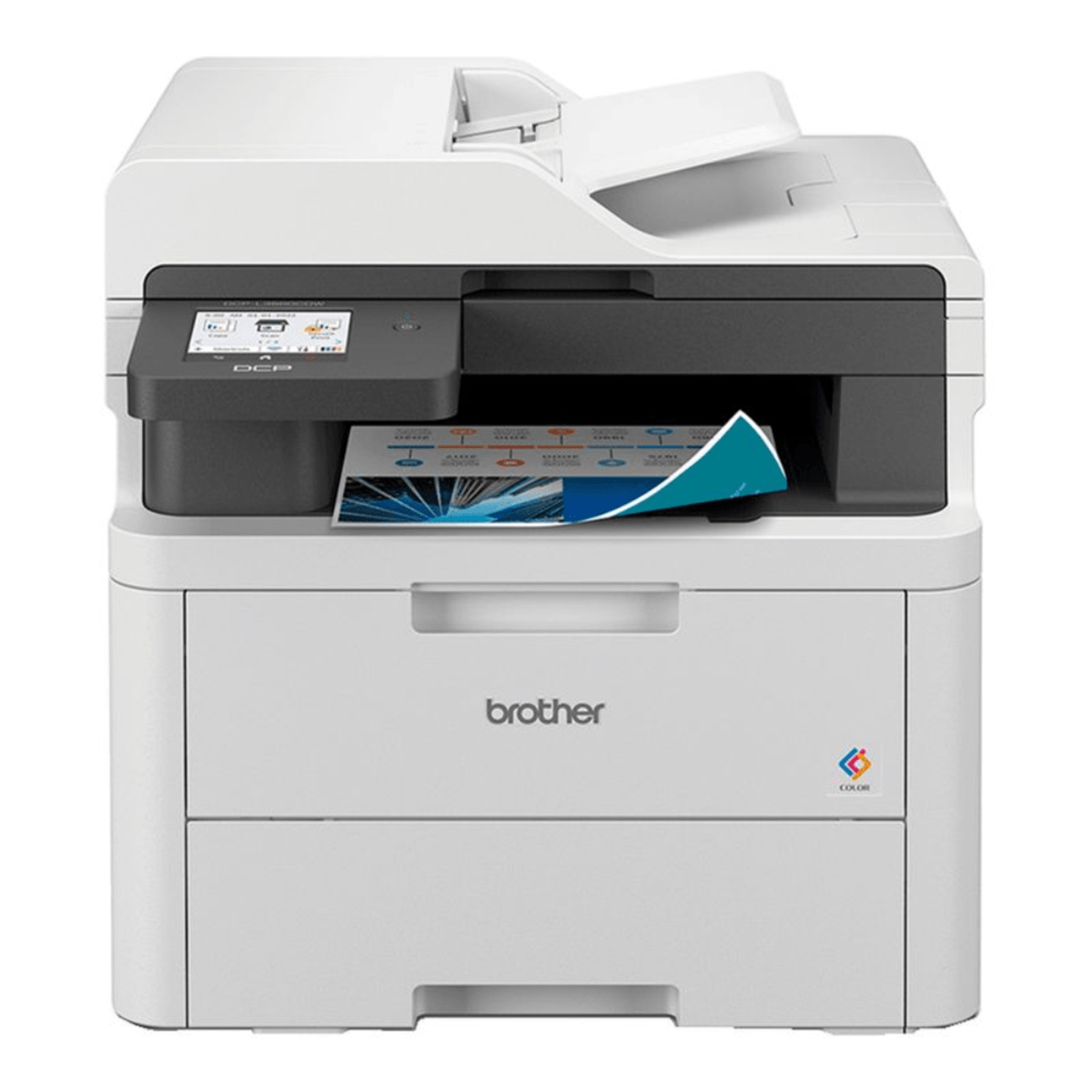 Impresora láser Brother DCP-L3560CDW, inalámbrica, Wi-Fi, escáner, copias múltiples, gris
