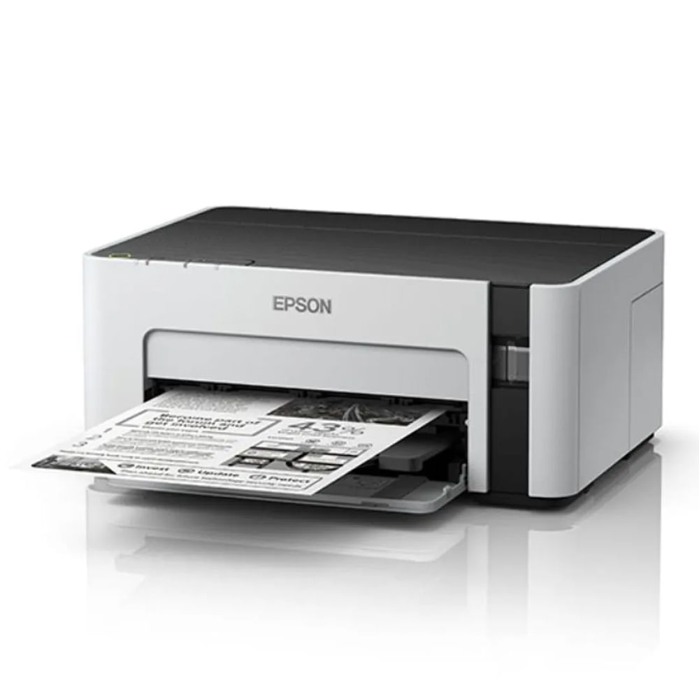 Impresora monocromática Epson EcoTank M1120, inyección de tinta, inalámbrica, Wi-Fi, con tanques recargables