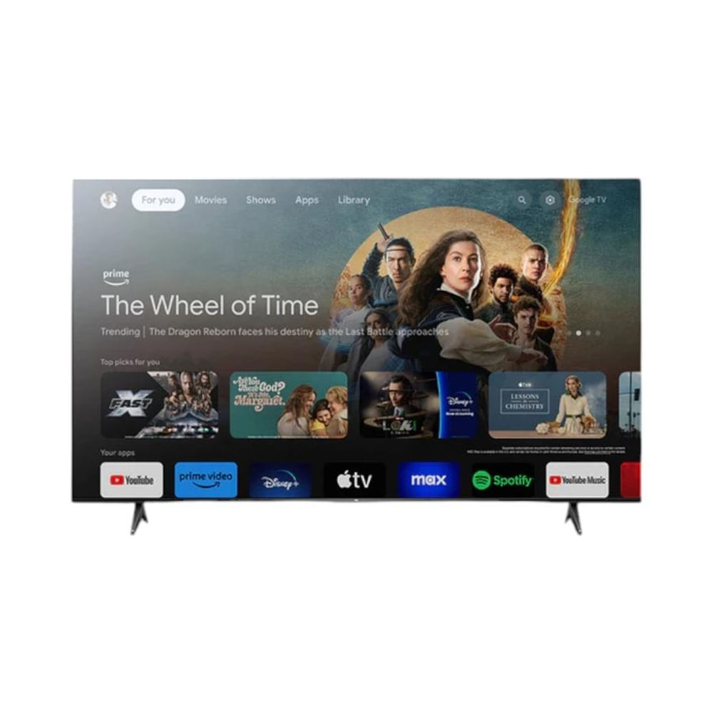 Imagen 2 del producto Smart TV TCL 55T6C 55"" QLED UHD 4K con Google TV, HDR, control por voz, Wi-Fi, diseño elegante