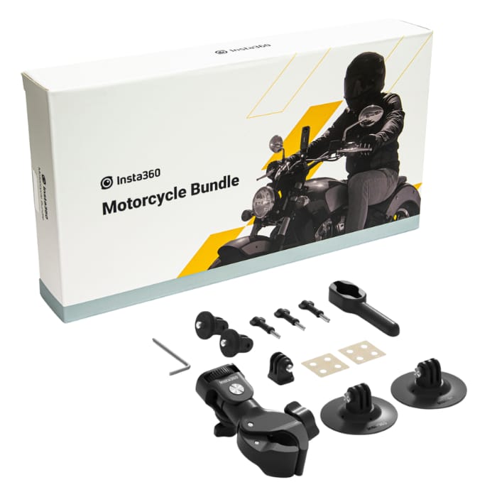 Imagen 1 del producto Kit motociclista bundle Insta360 nueva versión, negro