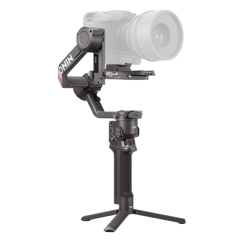 Imagen 1 del producto Estabilizador DJI RS 4 Pro brazos de fibra de carbono, carga máx 4.5Kg, enfoque 20m, torque potente, compatible con cámaras cine y sin espejo, negro