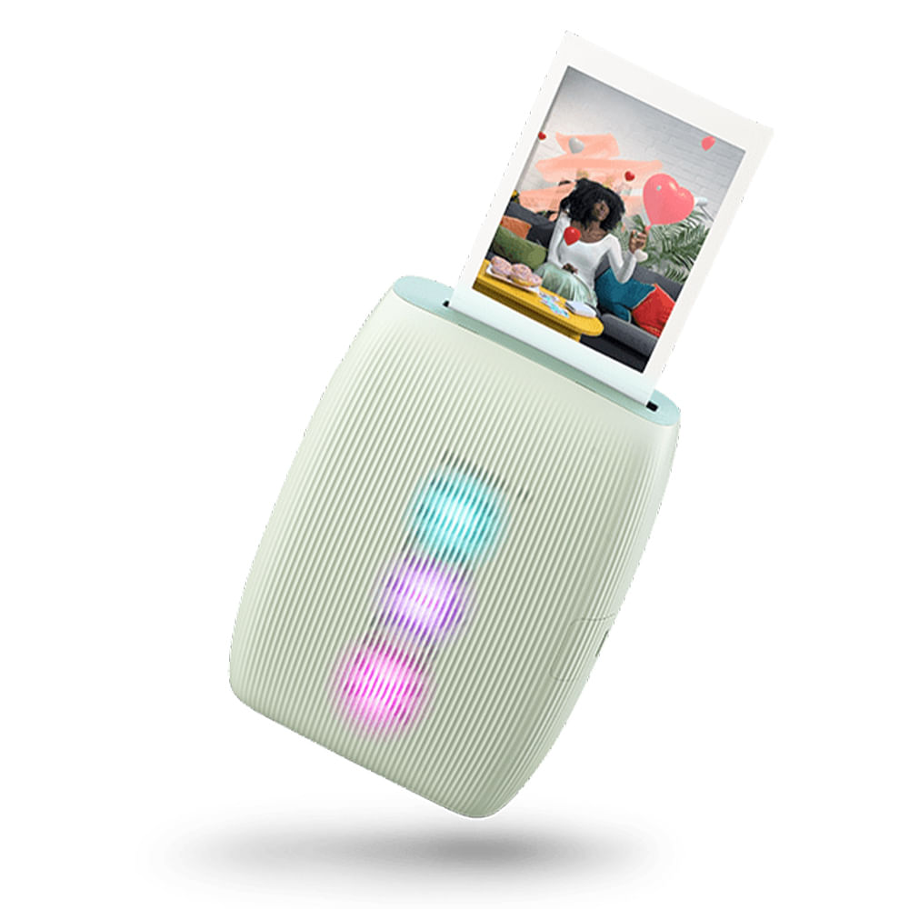 Imagen 1 del producto Impresora Fujifilm Instax mini Link 3 para smartphones, conexión bluetooth, recargable, tamaño de impresión 6.2 cm × 4.6 cm, verde