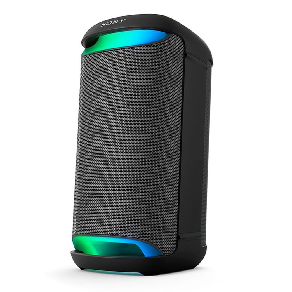 Parlante de torre bluetooth Sony  SRS-XV500 Mega Bass, resistente al agua IPX4, hasta 25 de reproducción, iluminación ambiental, negro