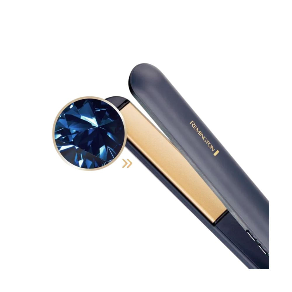 Imagen 2 del producto Alisadora Remington Sapphire Luxe 230°C, placas cerámica y zafiro, control de temperatura ajustable, calentamiento rápido, azul