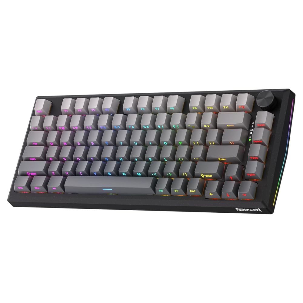 Imagen 1 del producto Teclado gamer inalámbrico Redragon Penumbra Pro K687GG, bluetooth, mecánico, RGB, switches Lion L, hot swap