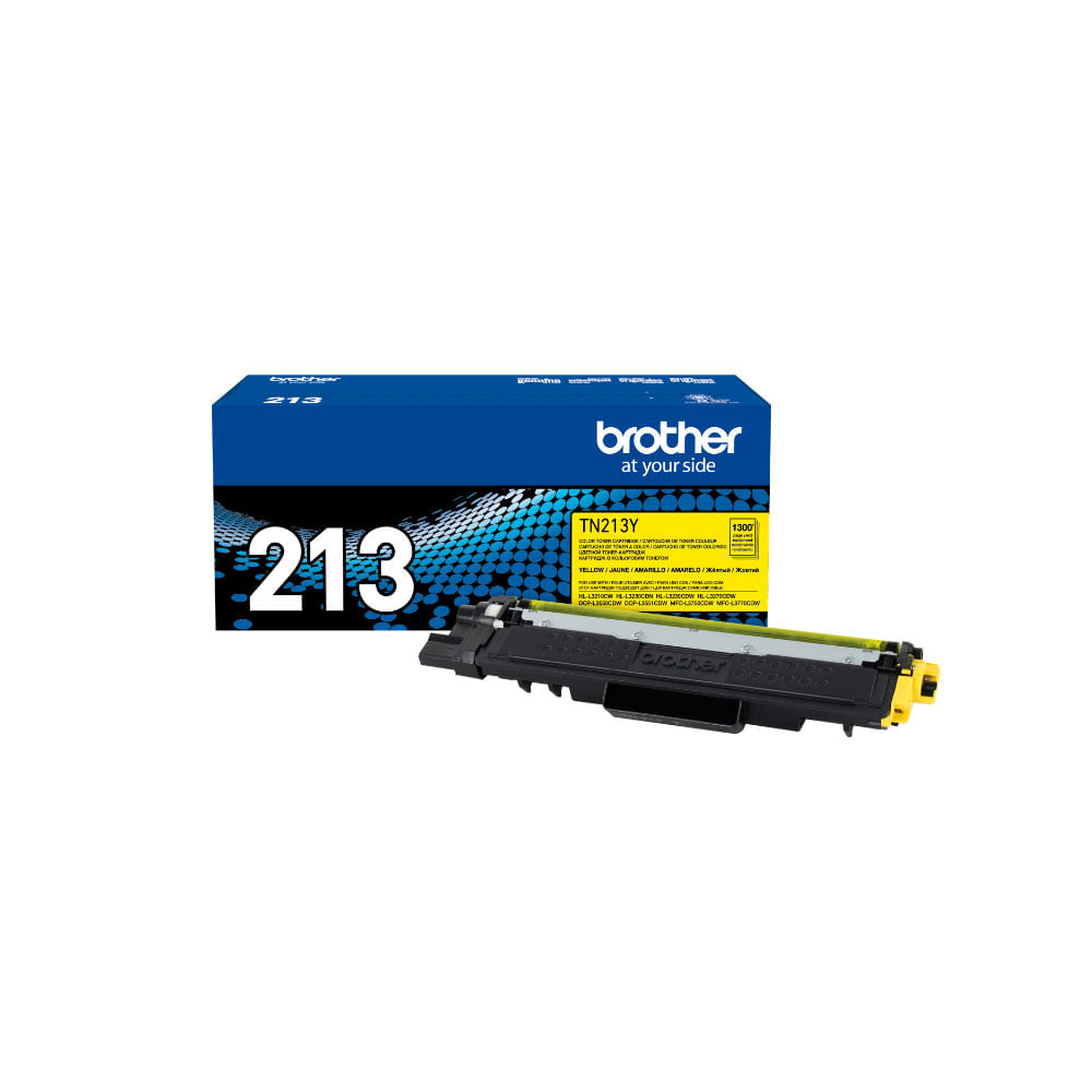Imagen 2 del producto Tóner Brother TN-213Y, 1300 páginas, compatibilidad HL-L3210CW, HL-L3230CDW, DCP-L3550CDW, amarillo