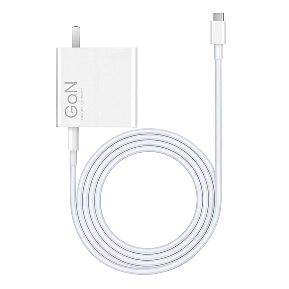 Imagen 1 del producto Cargador de pared Xiaomi 120W GaN, puerto USB-A, blanco + Cable